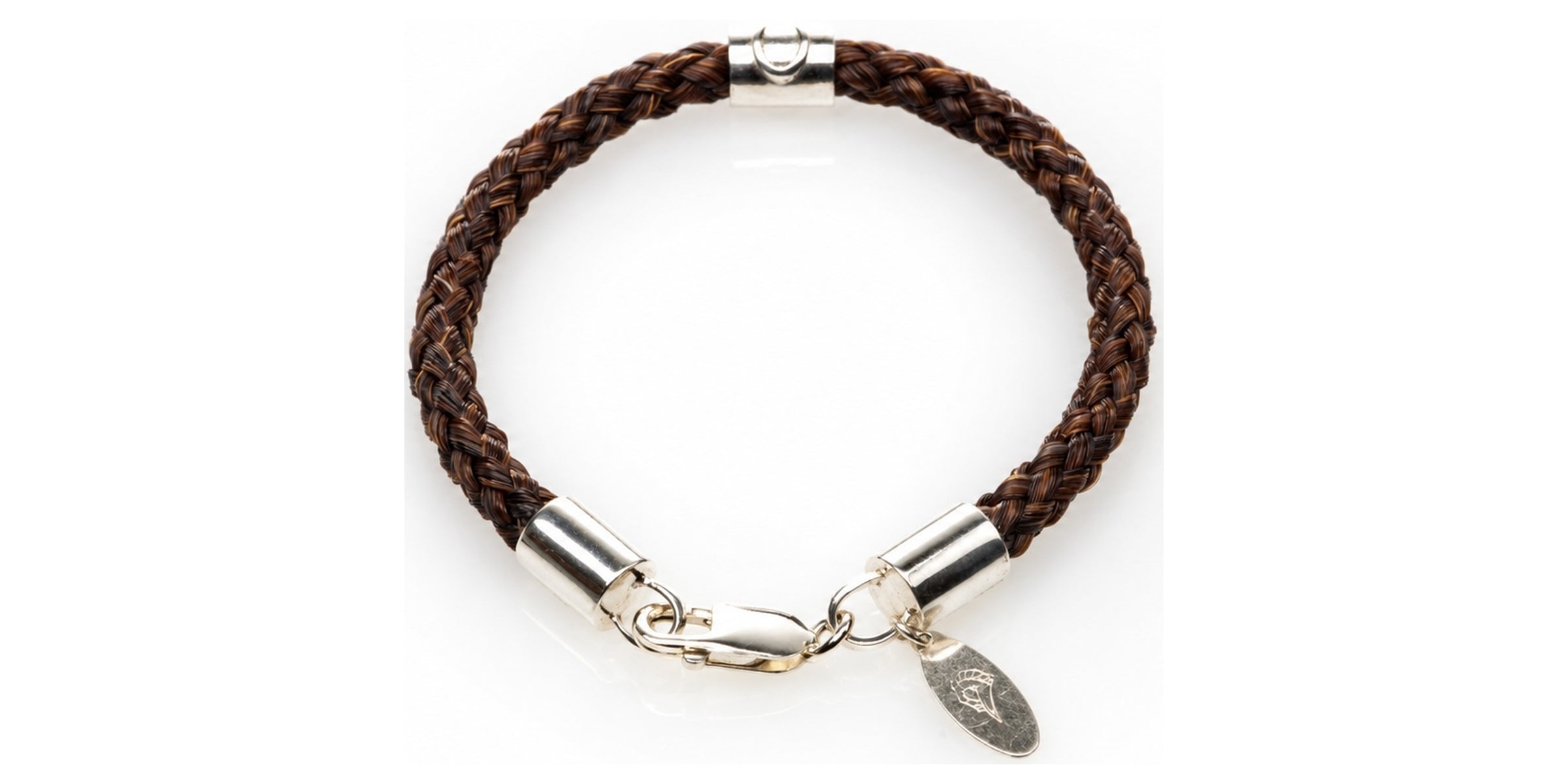 The Classic bracelet in chestnut horse hair